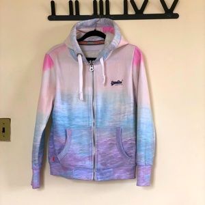 Superdry Hoodie Pastel Colors Women’s Size L